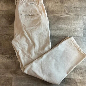 Rhythm Classic Cotton Blend White / Cream Pants, Size 30
